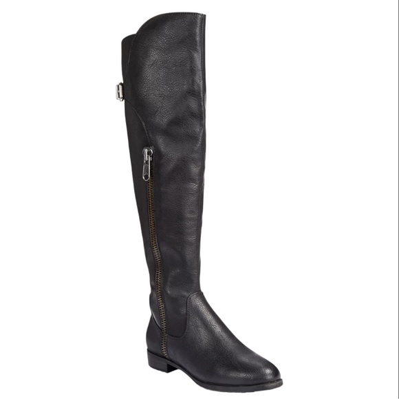 Rialto Shoes New Womens Rialto First Row Over The Knee Black Boots